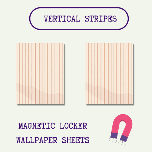 Magnetic Locker Wallpaper - Vertical Stripes