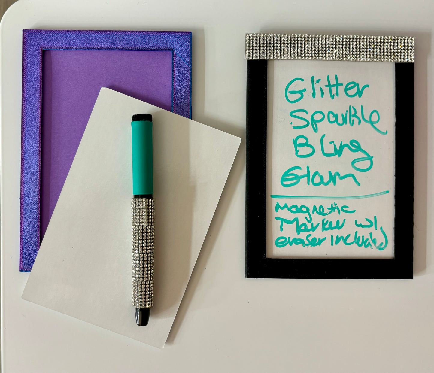 Magnetic Small White Board Dry Erase Board - 4”x6” - Mini Dry Erase Board Magnetic with Marker