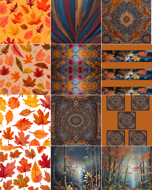 Magnetic Locker Wallpaper - Fall Patterns