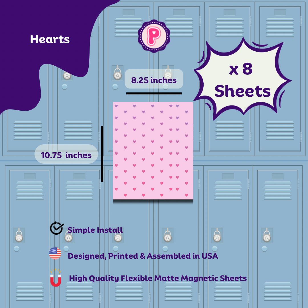 Magnetic Locker Wallpaper - 8 Sheets - Dots 2.0