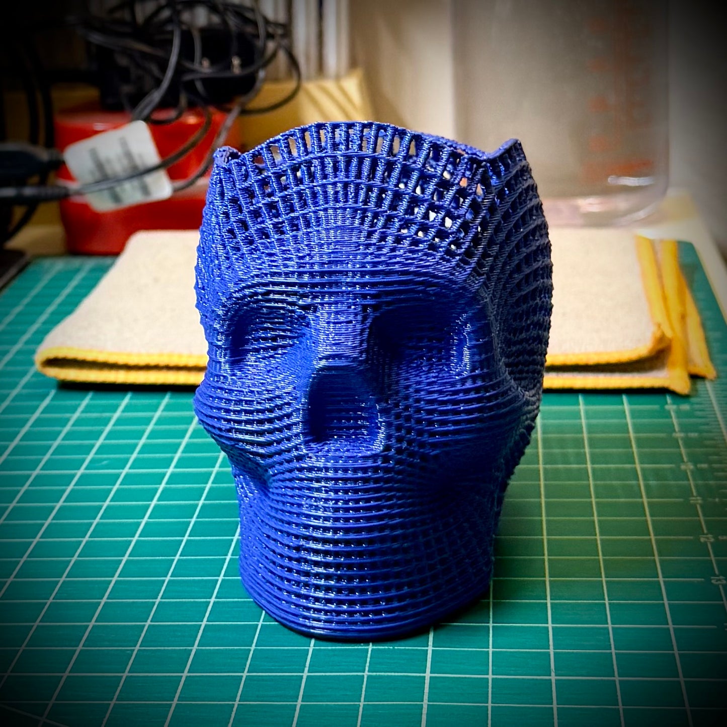 Skull Pen Holder / Desktop Pen Holder / Skull Pencil Holder - Desk Organizer, Bathroom Organizer - Multiple Color Options