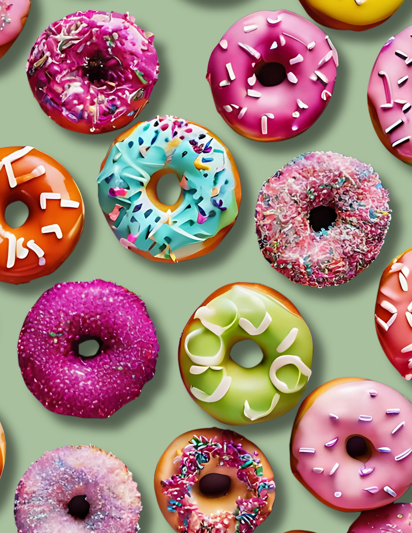 Colorful Donut Art Print / Wall Art