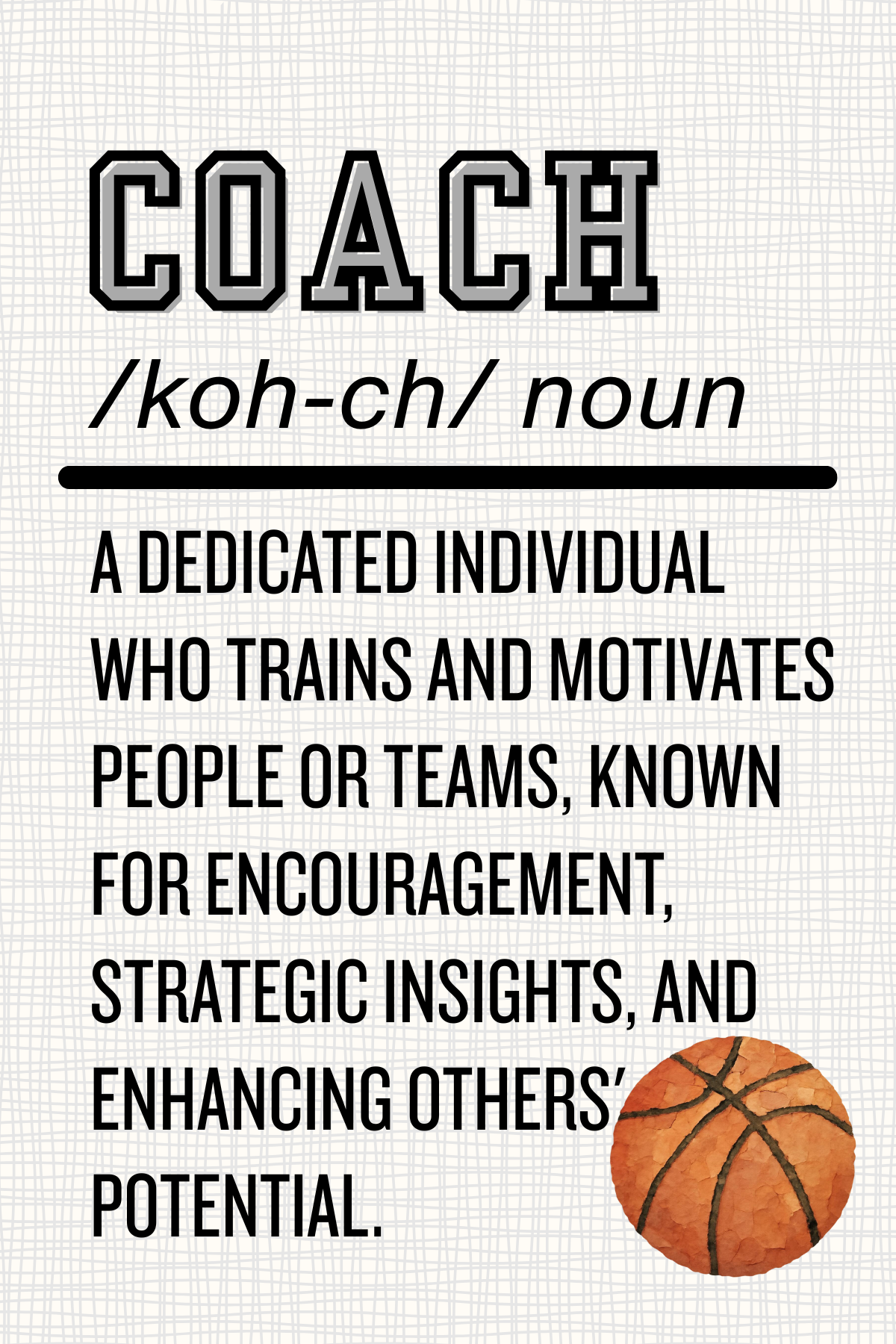 Coach definition, wall art