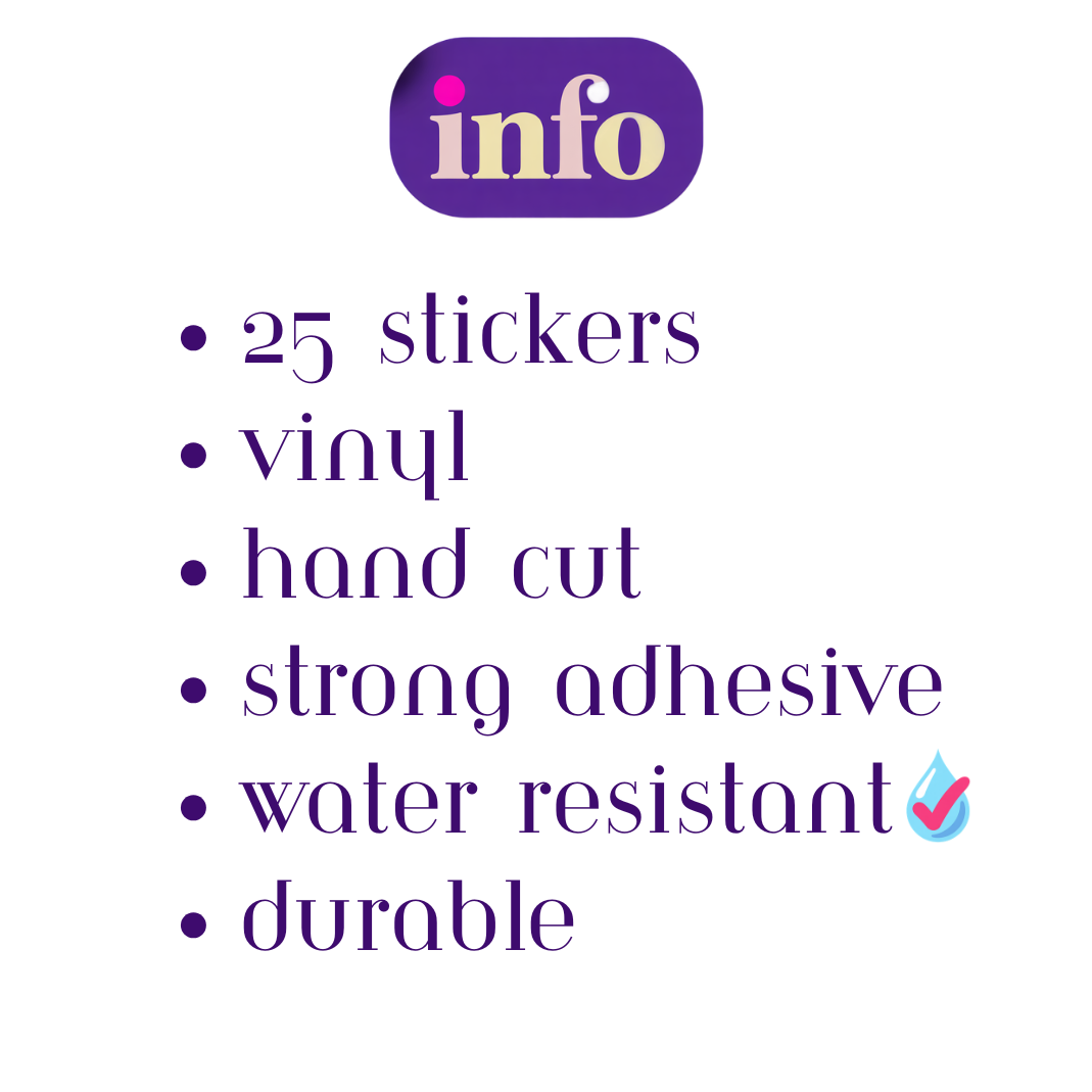 25 Holographic Sticker Pack Rainbow Light