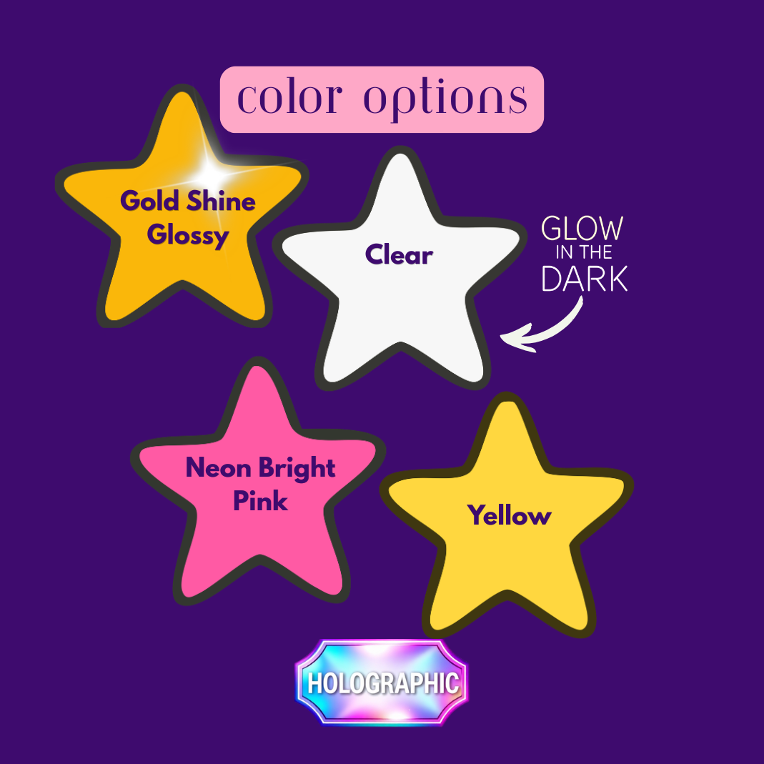 12Pcs Strong Star Refrigerator Magnets - Holographic | 3D Decorative Magnets for Kitchen, Locker or Office