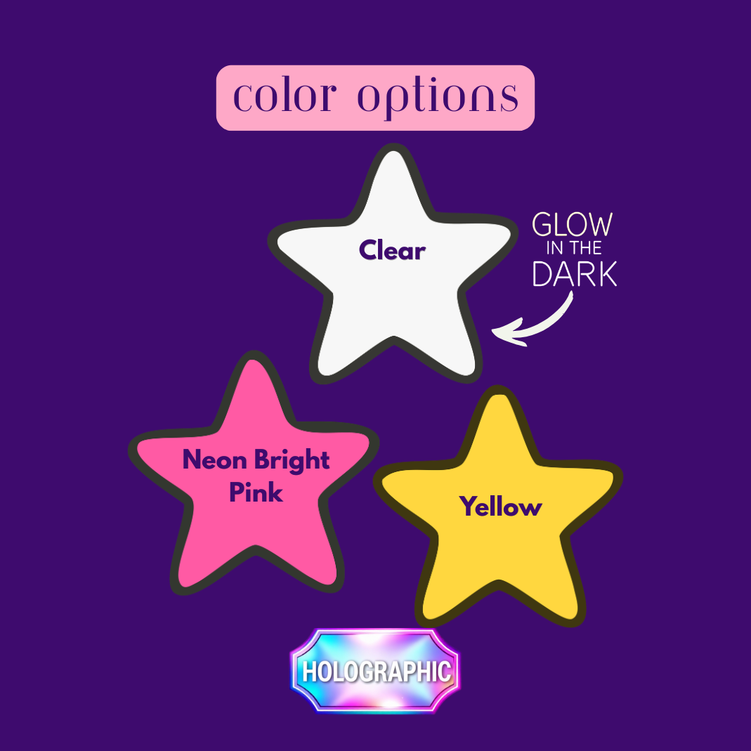 12Pcs Strong Star Refrigerator Magnets - Holographic | 3D Decorative Magnets for Kitchen, Locker or Office