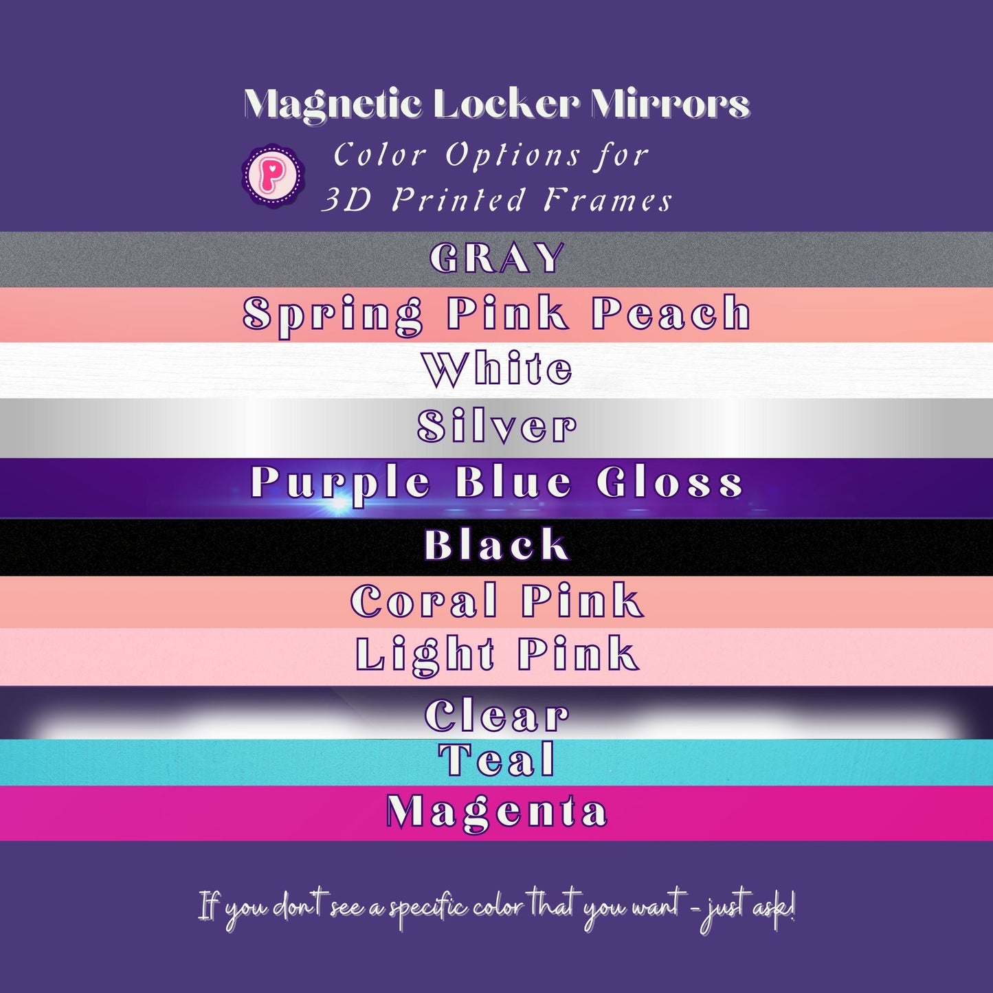 Magnetic Locker Mirrors