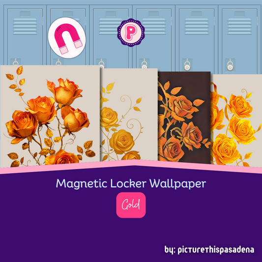 Magnetic Locker Wallpaper - Gold Collection