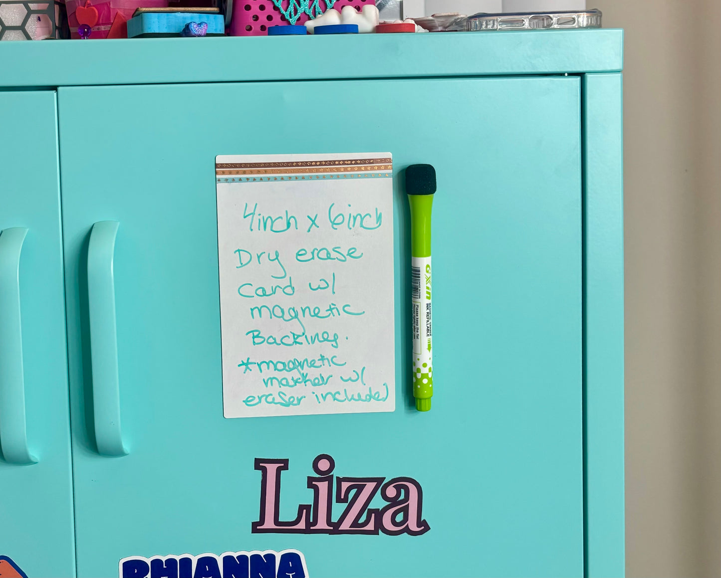 Magnetic Small White Board Dry Erase Board - 4”x6” - Mini Dry Erase Board Magnetic with Marker