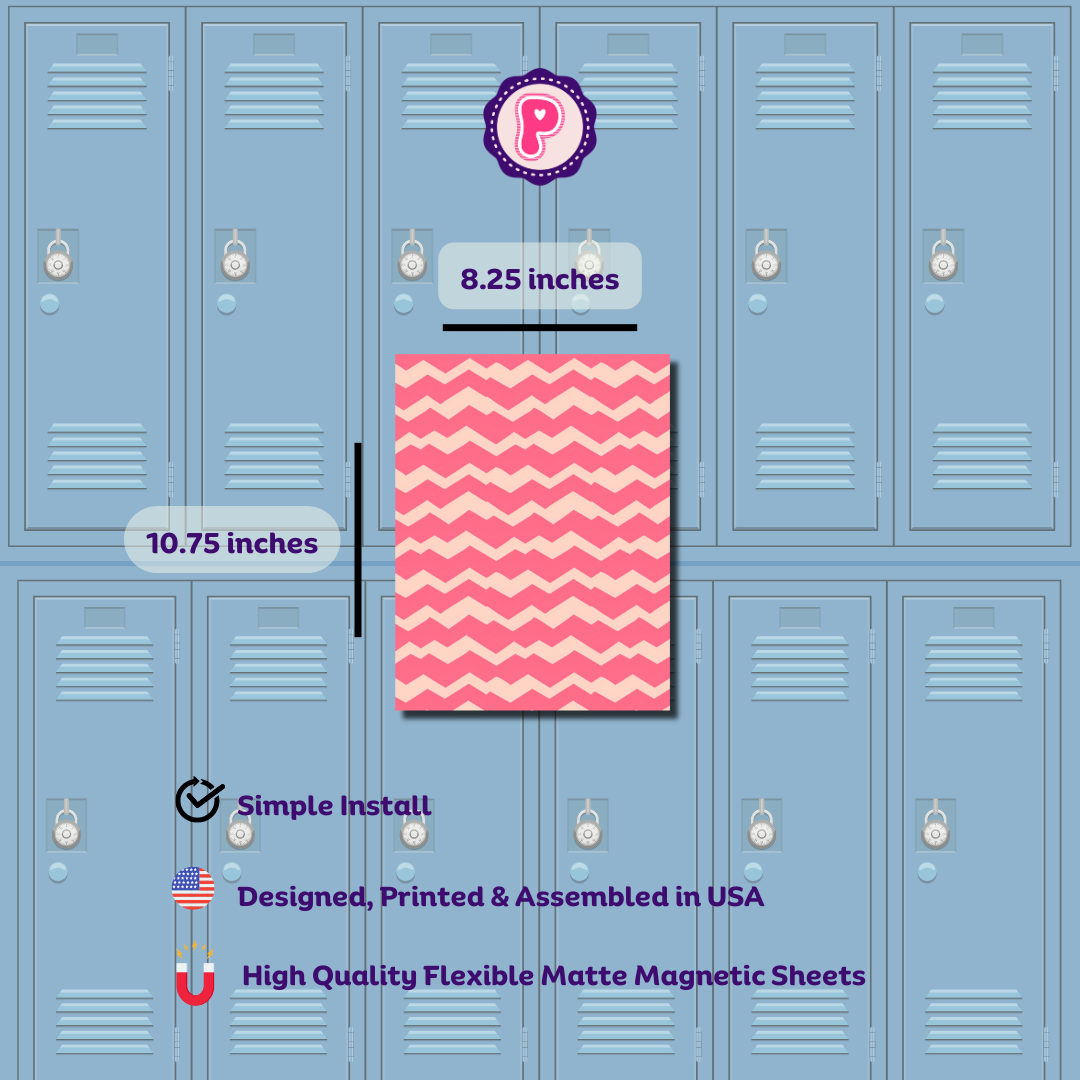 Magnetic Locker Wallpaper - New Chevron Collection - For Home Office, School or Work