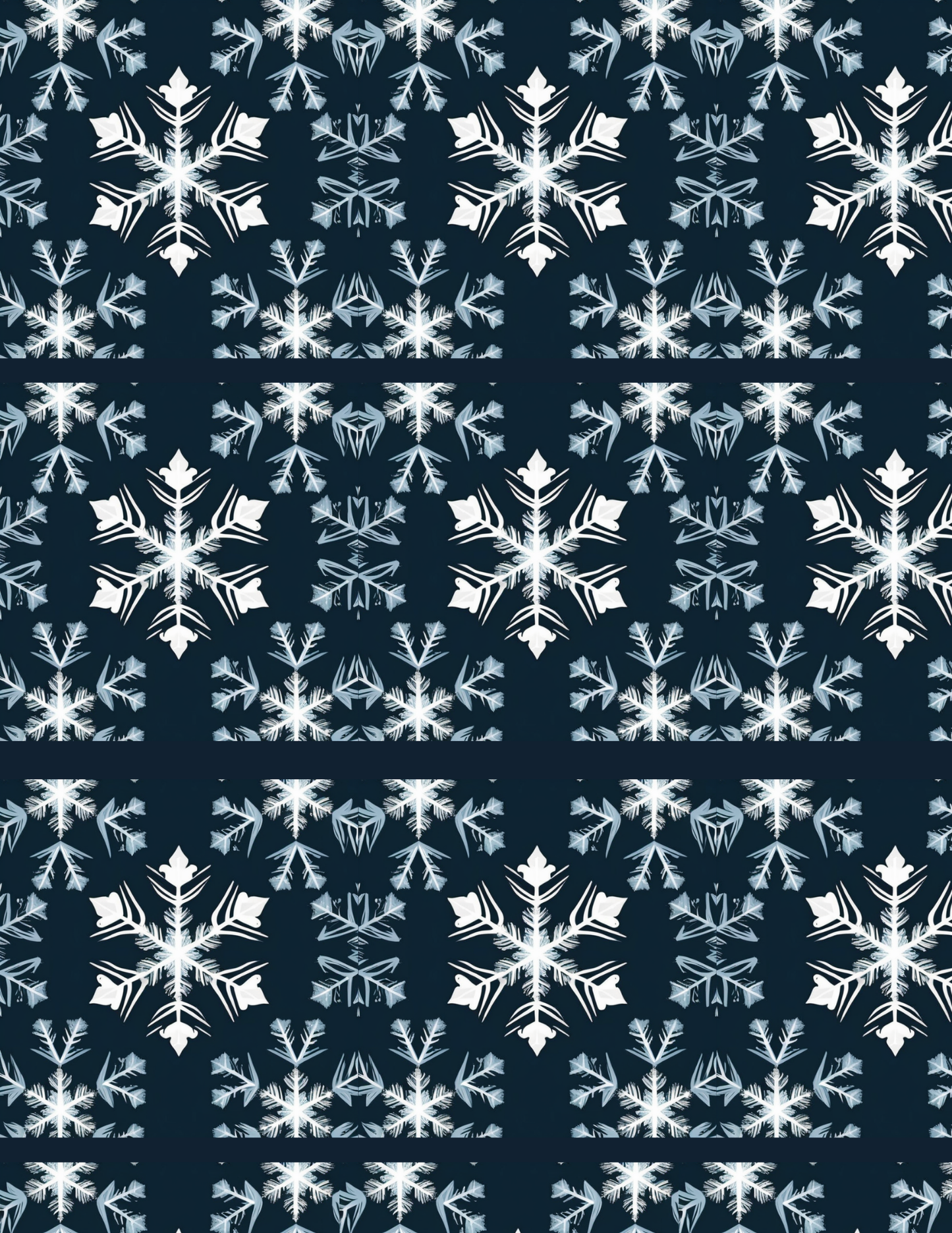 Magnetic Locker Wallpaper - Snowflakes