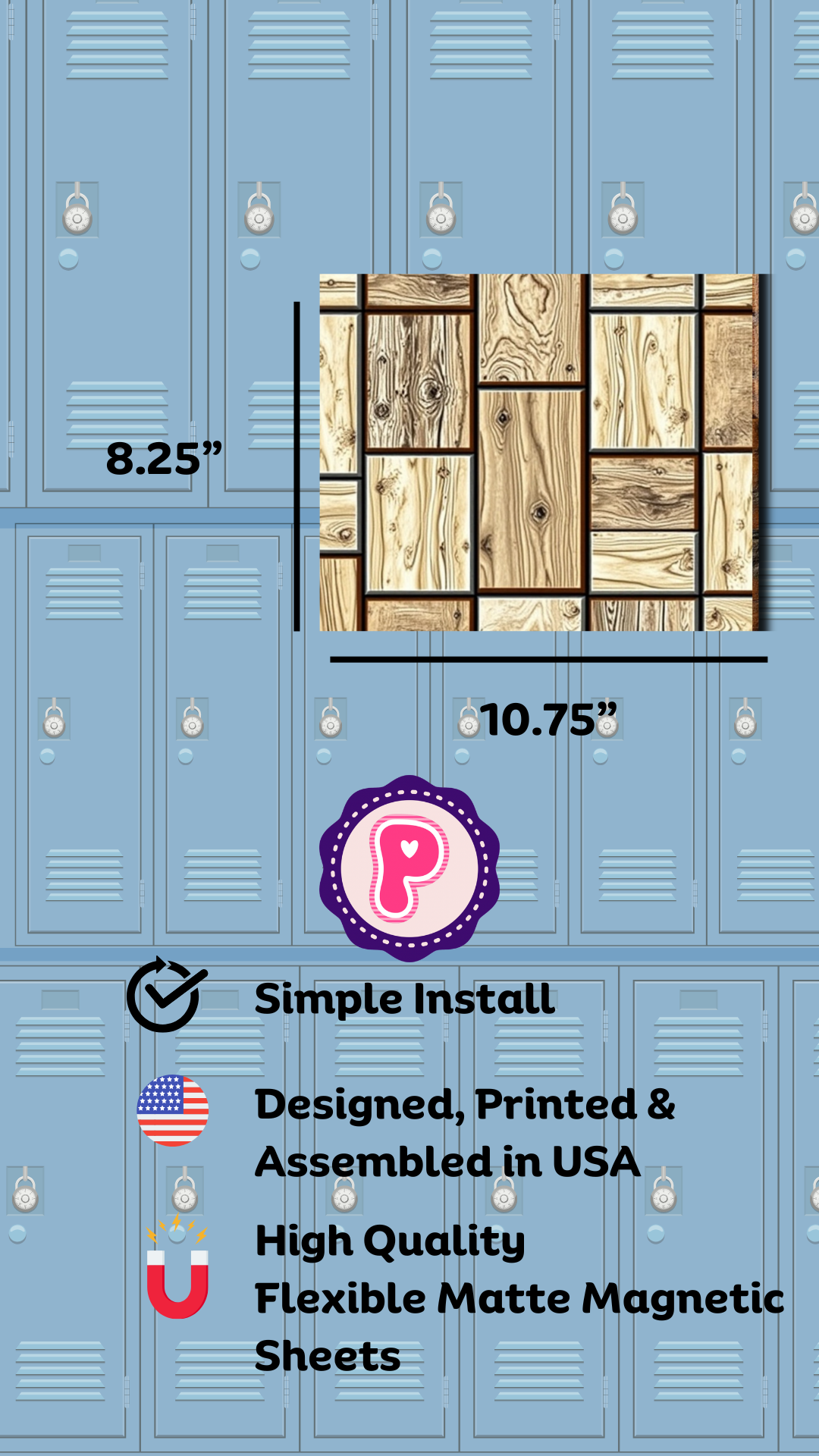 Magnetic Locker Wallpaper Back To School 2 Collection