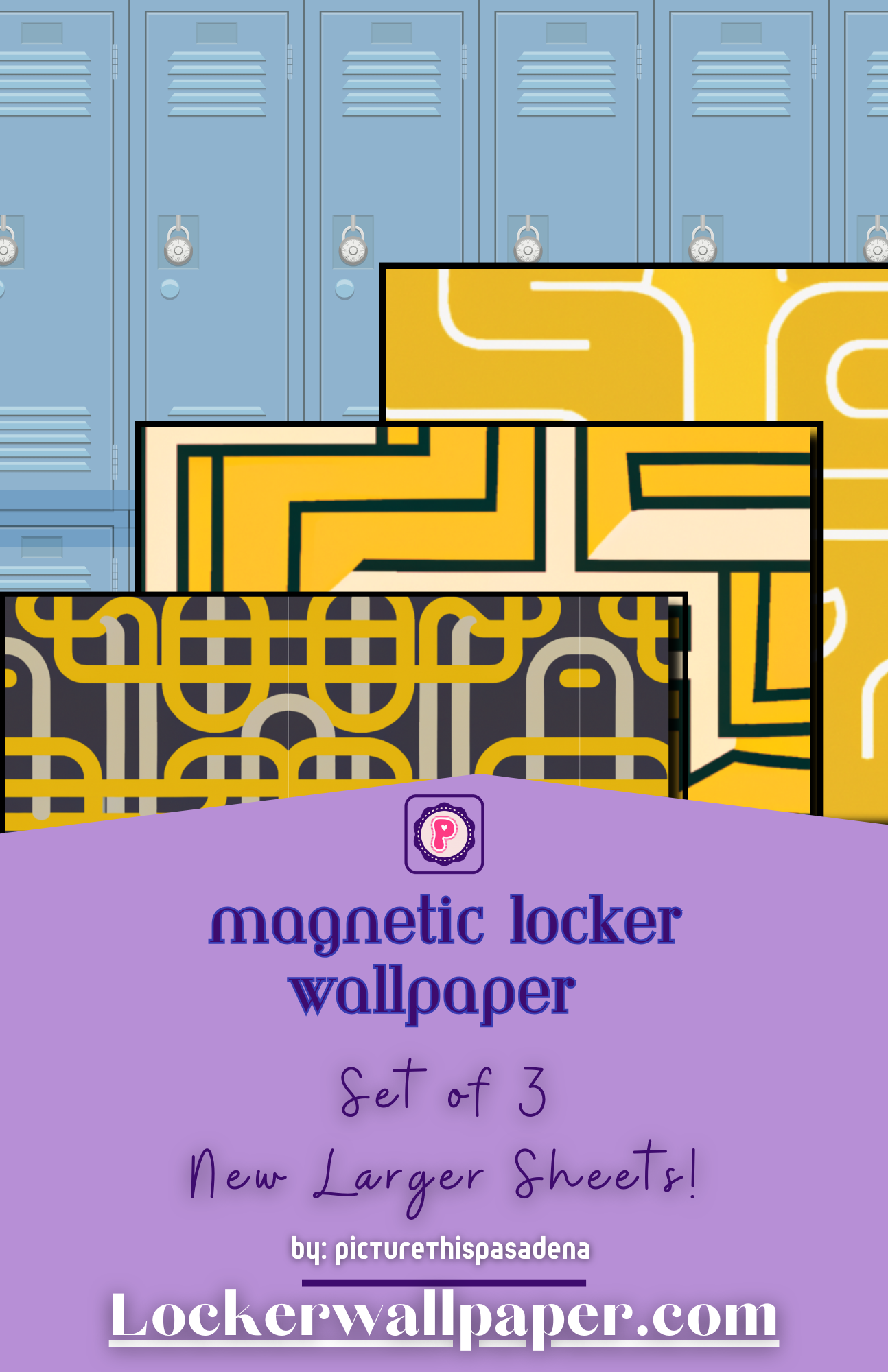 Magnetic Locker Wallpaper - Into the Maze Collection