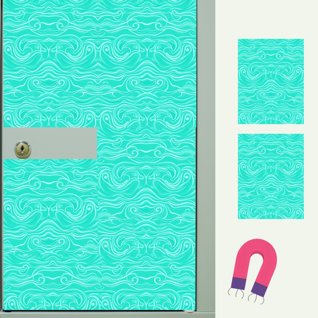 Magnetic Locker Wallpaper - Coastal