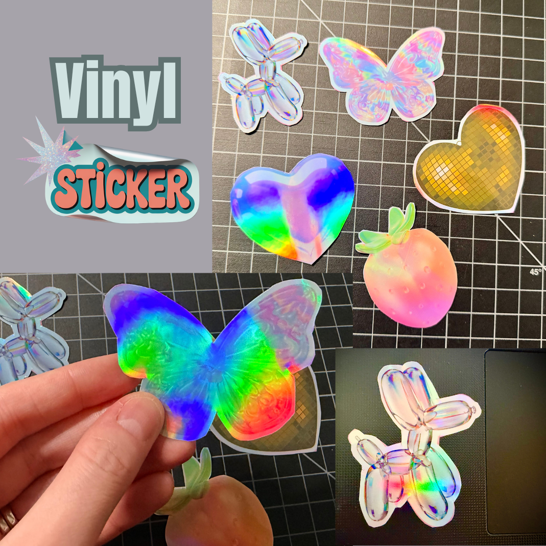 25 Holographic Sticker Pack Rainbow Light