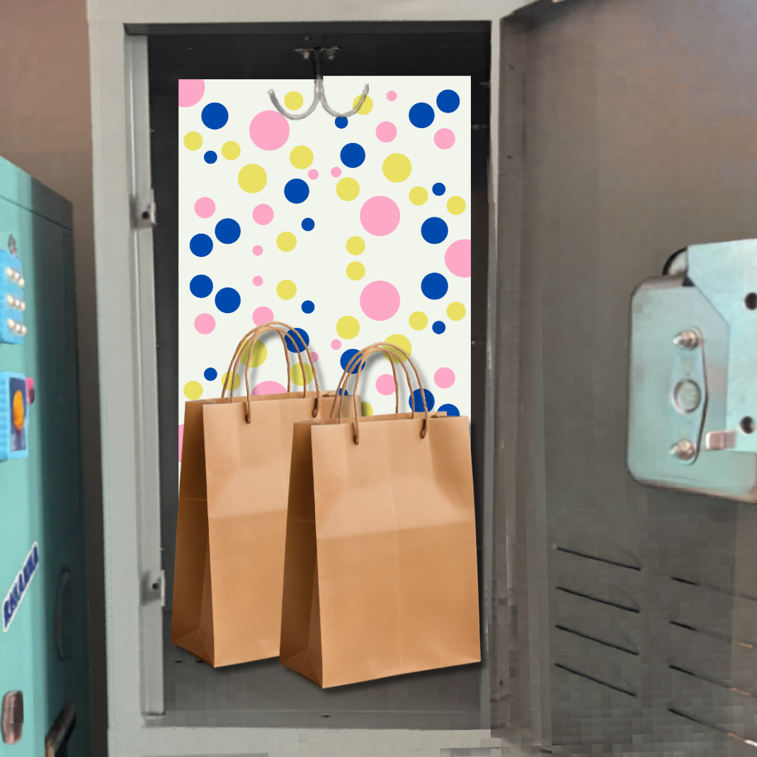 Magnetic Locker Wallpaper - Gumballs