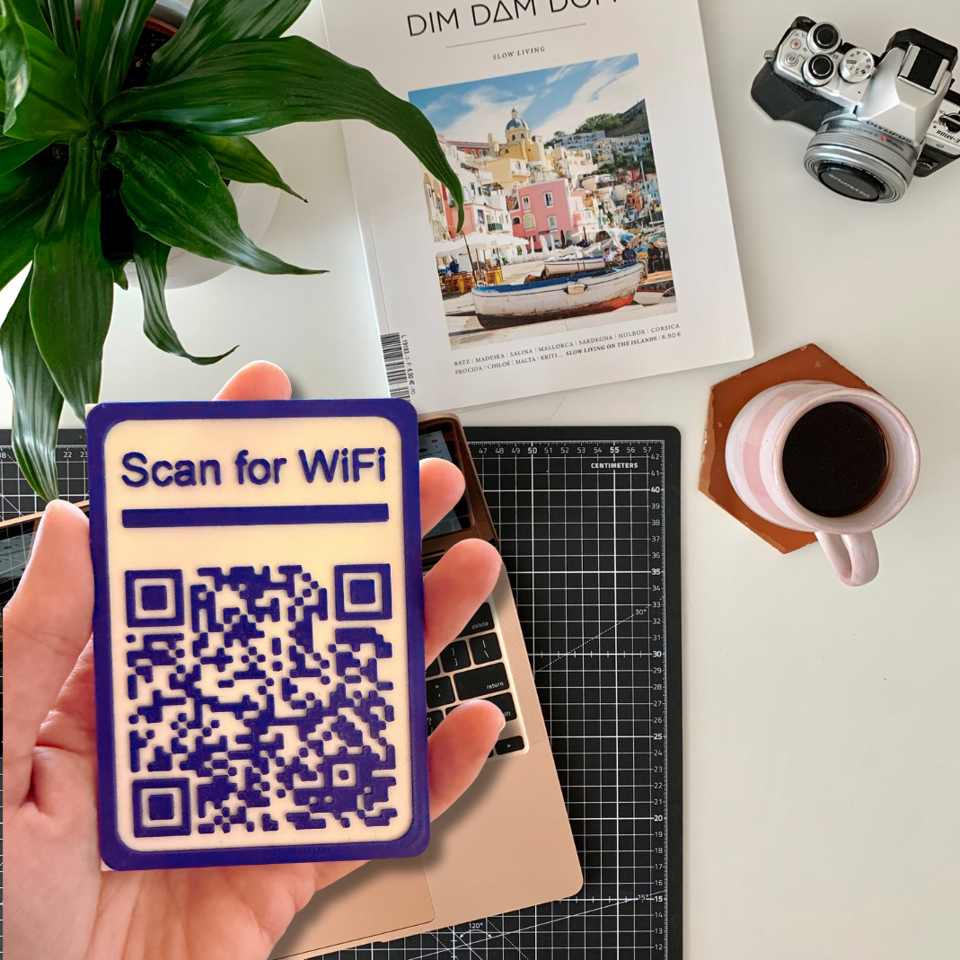 QR Code Magnet - Scannable Guest WiFi Magnet - Scannable QR Code