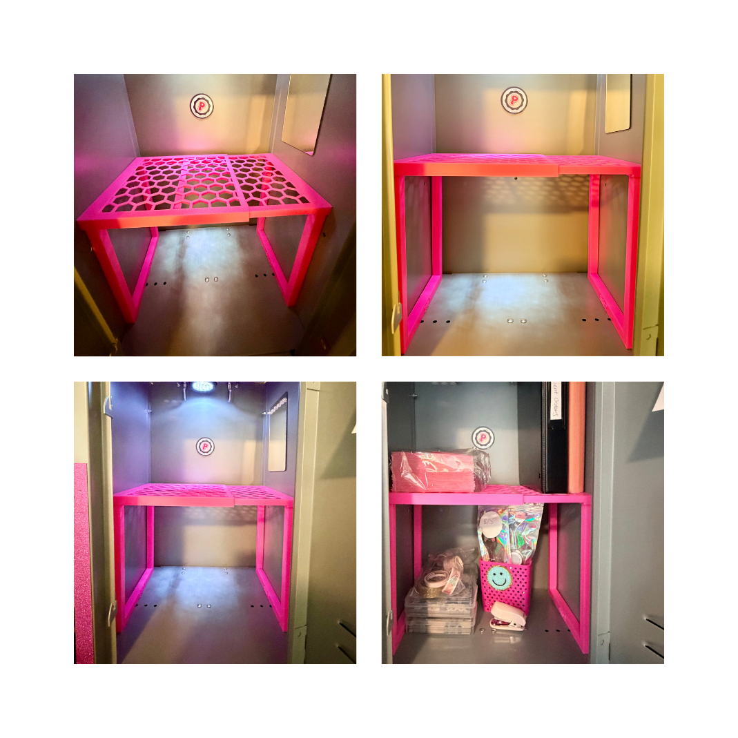 Locker Shelf - Adjustable Width or Floating Style | Multiple Colors