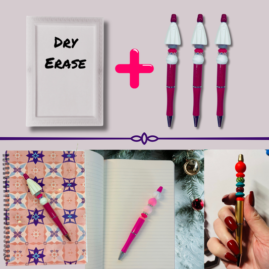 Mini Magnetic Dry Erase Board and Pens Value Bundle