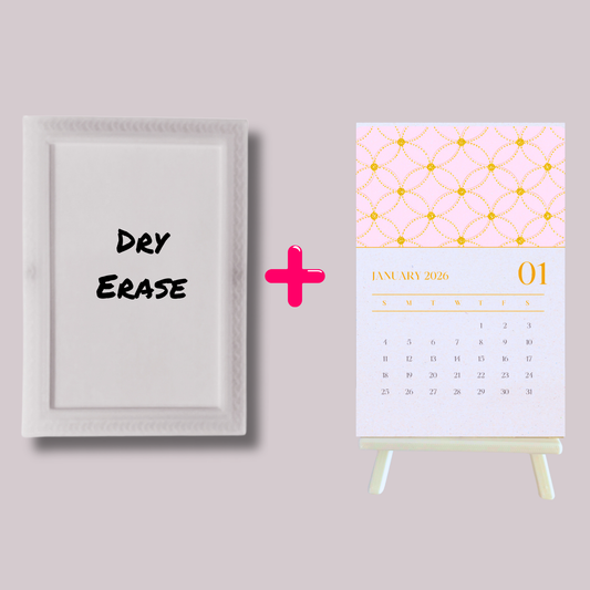 Teacher Bundle Mini Dry Erase Board and Desk Calendar