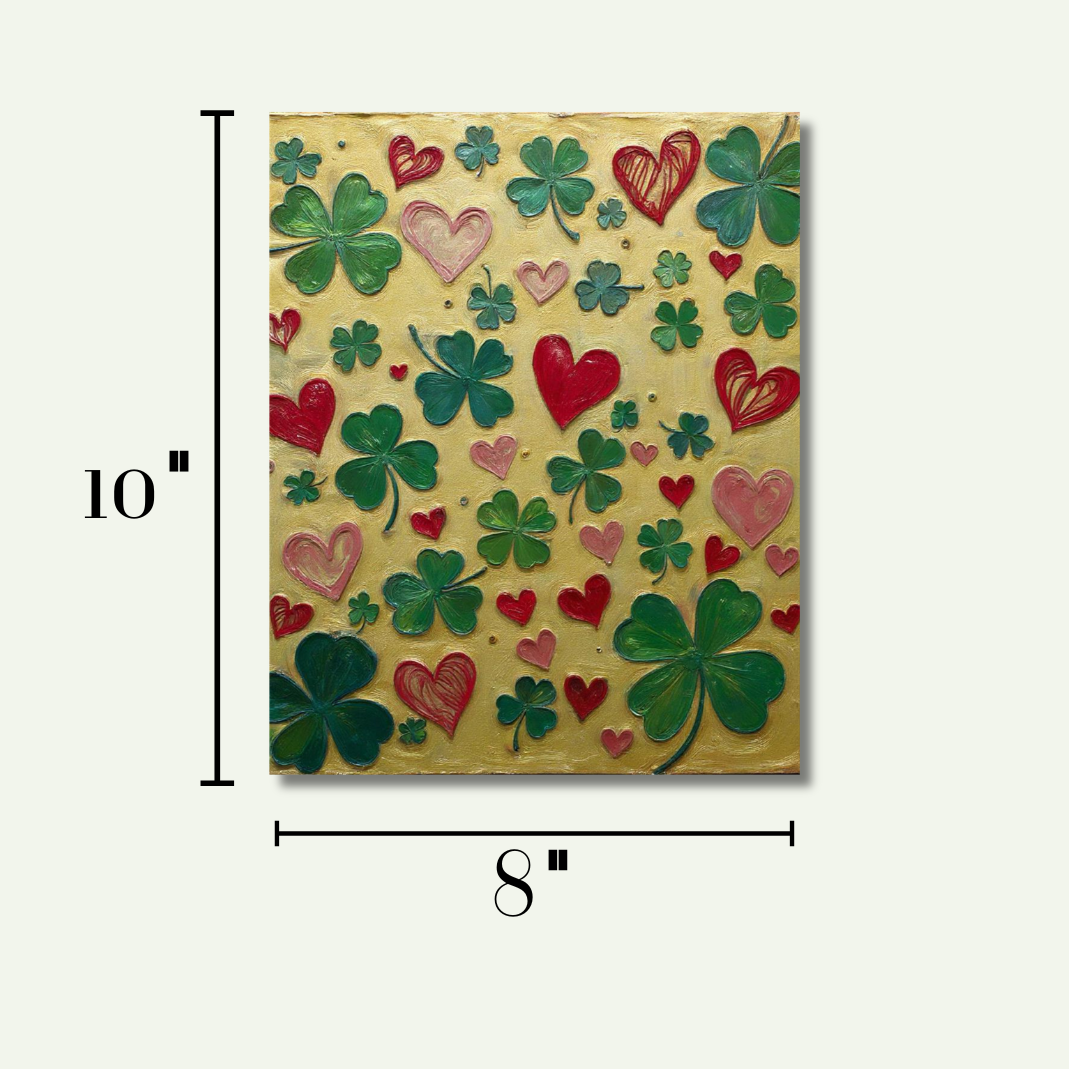 St. Patrick’s Day Art Print - Pink and Green