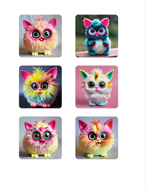 Furbittens Collectible Vinyl Stickers - 2 Sizes