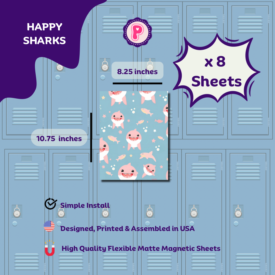 Magnetic Locker Wallpaper Pink Animals