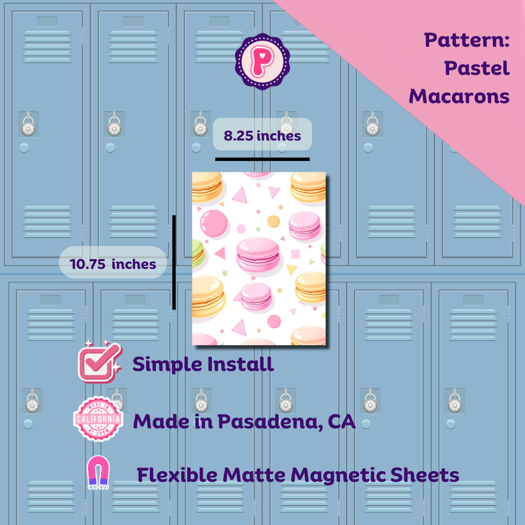 Magnetic Locker Wallpaper - Spring Pastels Collection