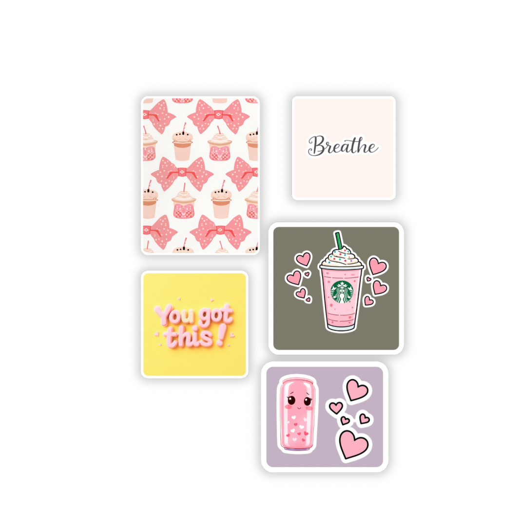 Cute Girly Vinyl Stickers