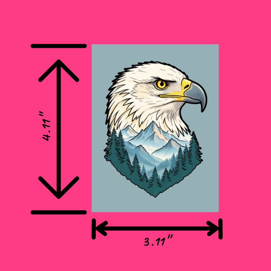 Vinyl Eagle Stickers - Large | Hand Drawn Style