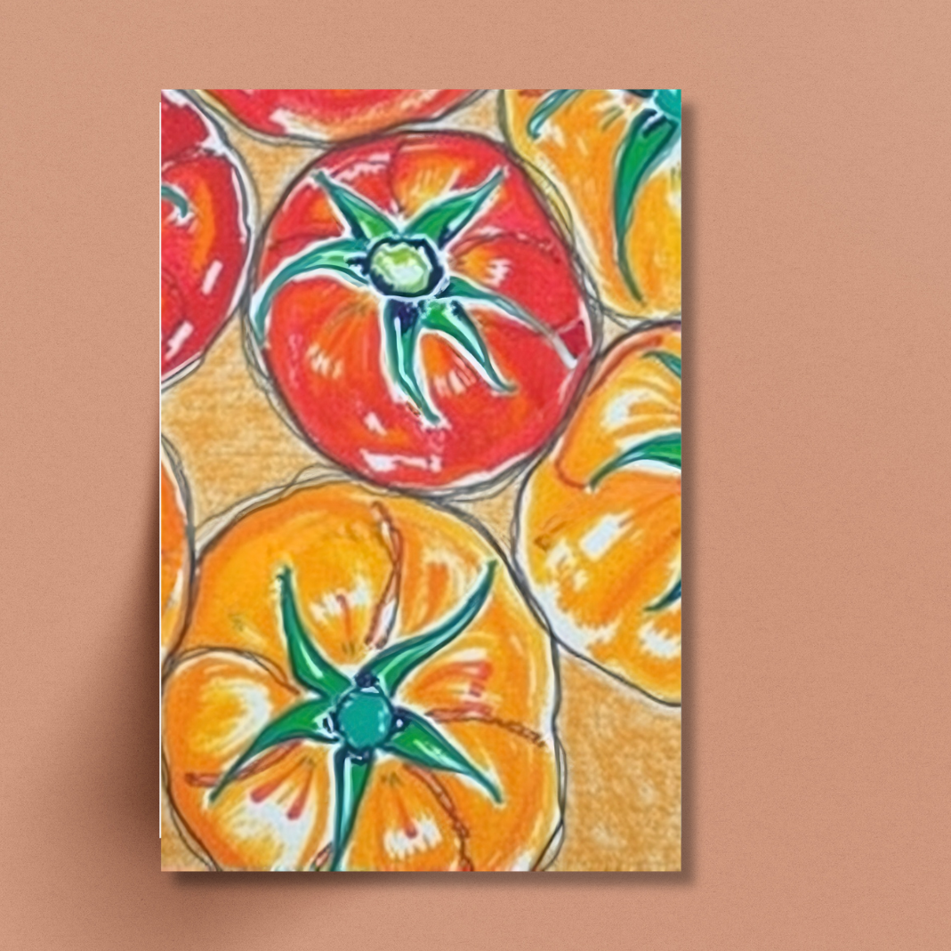 Mini Tomato Prints - Set of 2