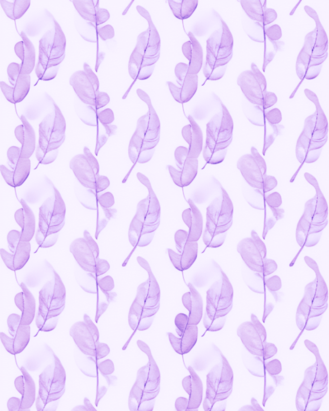 Magnetic Locker Wallpaper - Watercolor Leaves Pink or Lavender