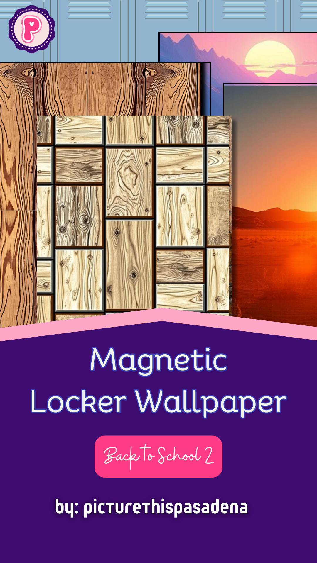 Magnetic Locker Wallpaper Back To School 2 Collection
