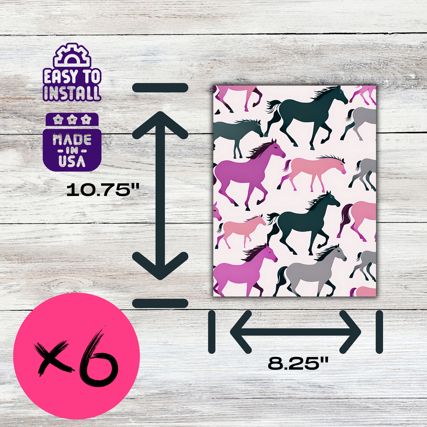 Magnetic Locker Wallpaper - Equine Pattern Equestrian Prints Horse Theme