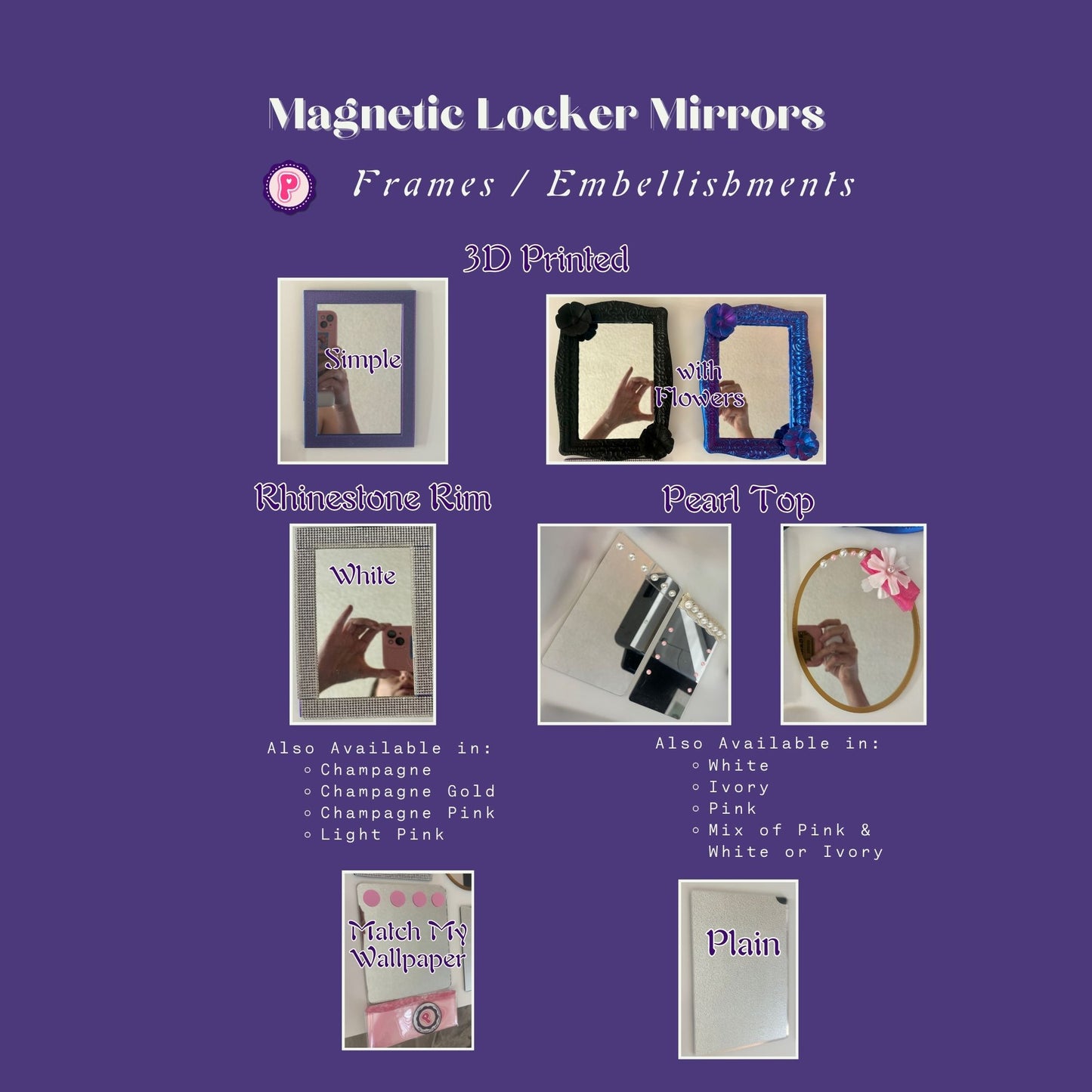 Magnetic Locker Mirrors