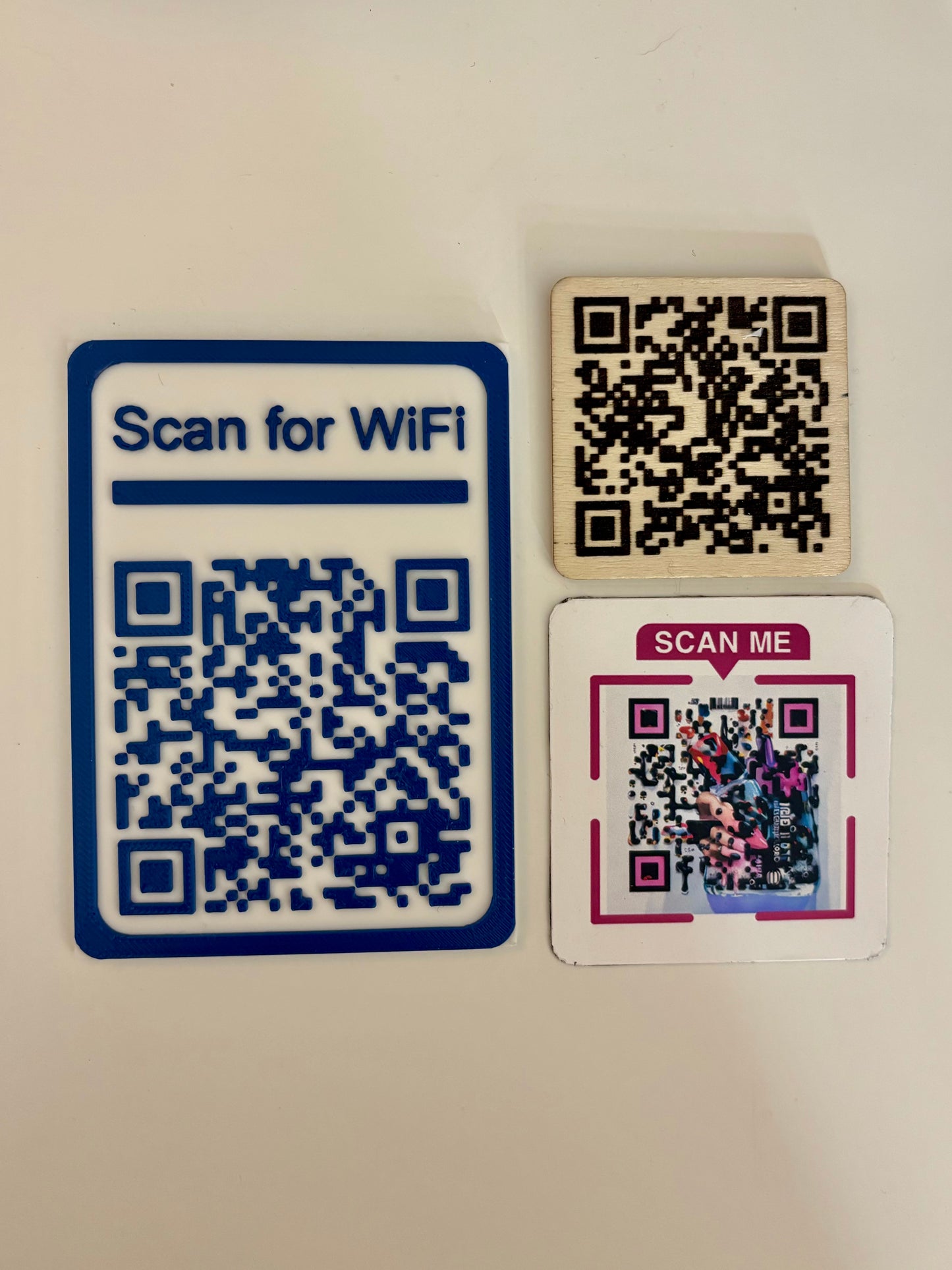 QR Code Magnet - Scannable Guest WiFi Magnet - Scannable QR Code