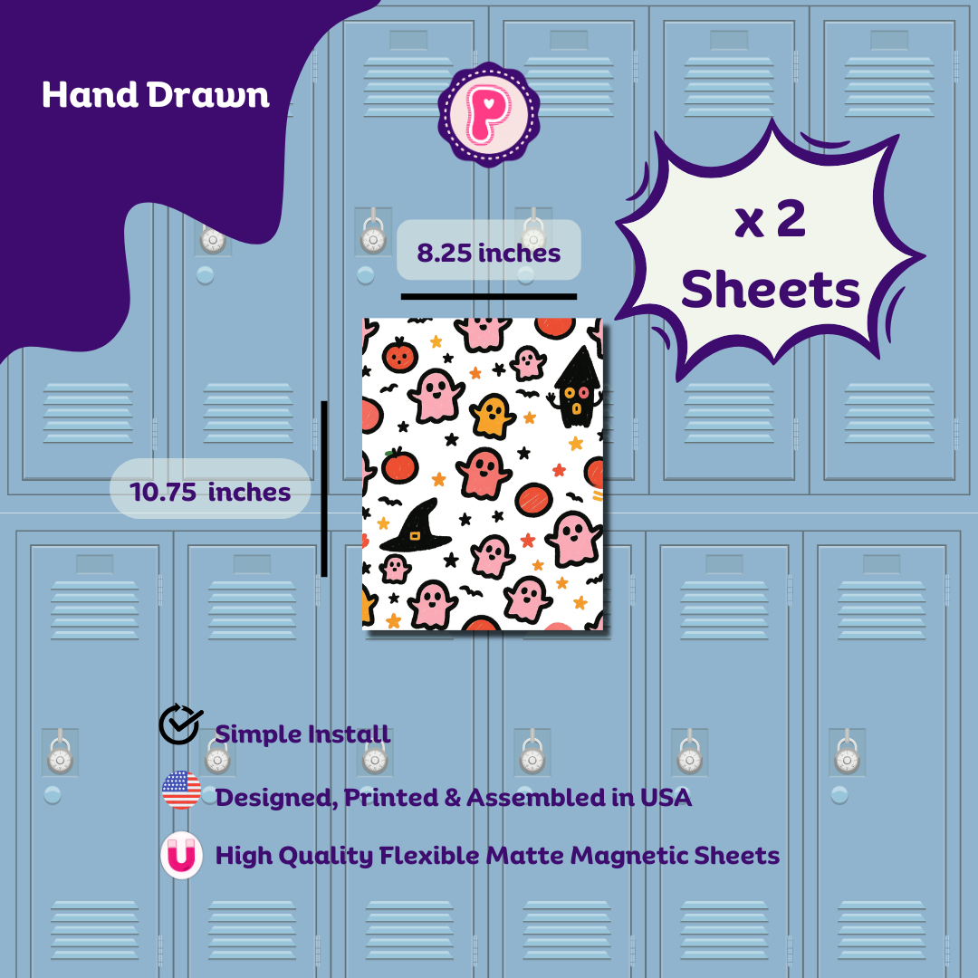 Magnetic Locker Wallpaper - Halloween 2026 | 2 Sheets