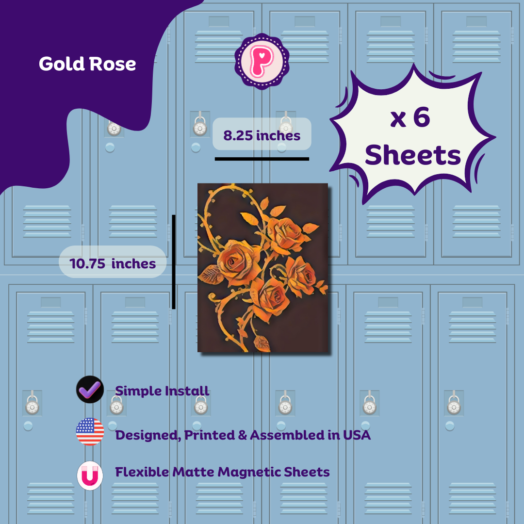 Magnetic Locker Wallpaper - Gold Collection