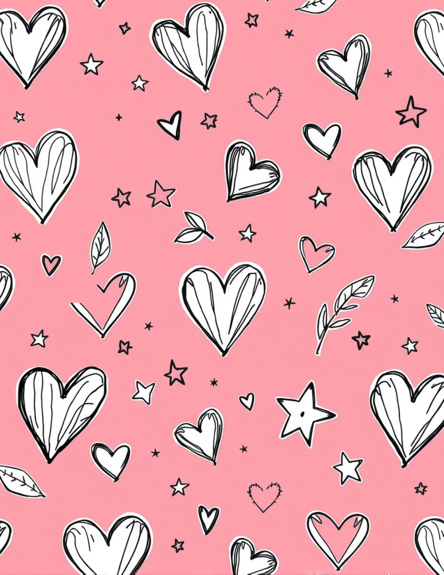 Locker Love Bundle - Heart Wallpaper and Name Magnet