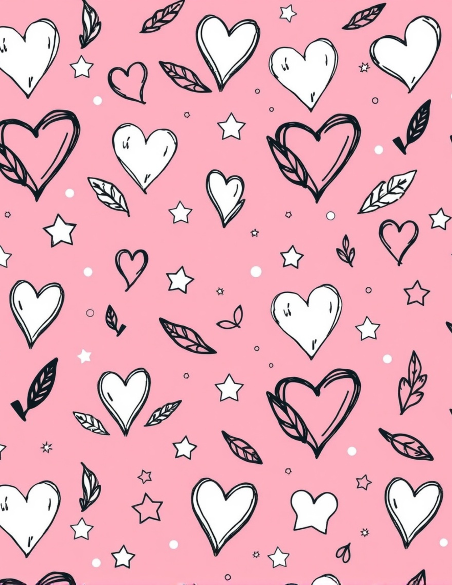 Locker Love Bundle - Heart Wallpaper and Name Magnet