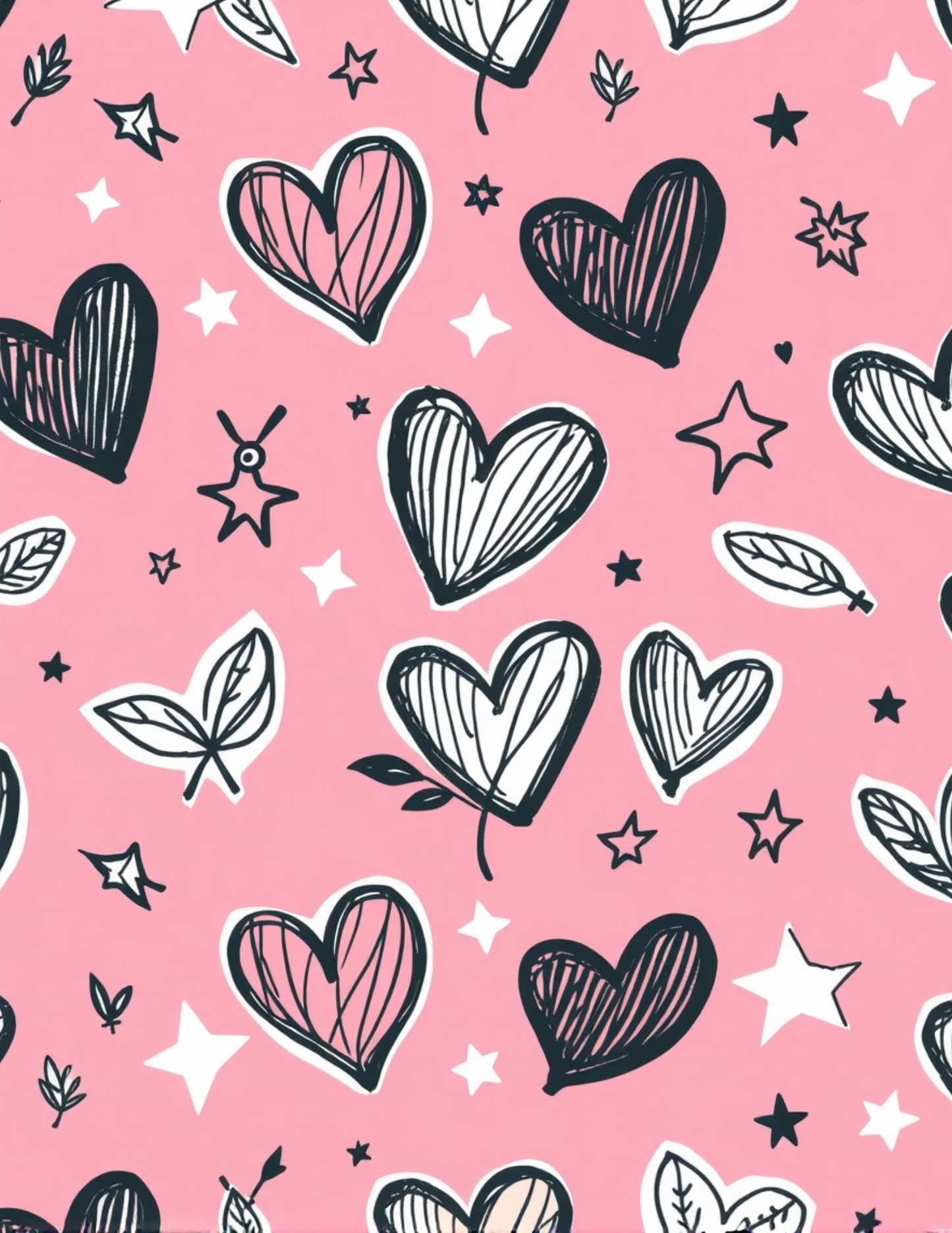 Locker Love Bundle - Heart Wallpaper and Name Magnet