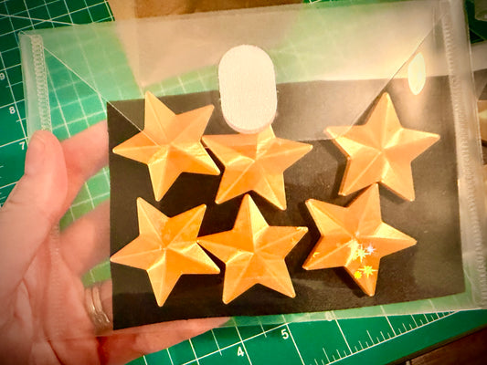 12Pcs Strong Star Refrigerator Magnets - Holographic | 3D Decorative Magnets for Kitchen, Locker or Office
