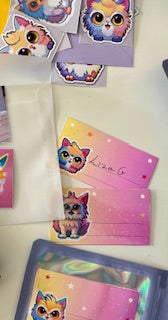 Furbittens Labels Matte Name Labels Holographic Labels