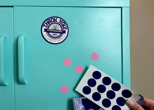 Temporary Vinyl Dot Sticker Pack for Locker or DIY Projects Circle Sticker Set for Decorating