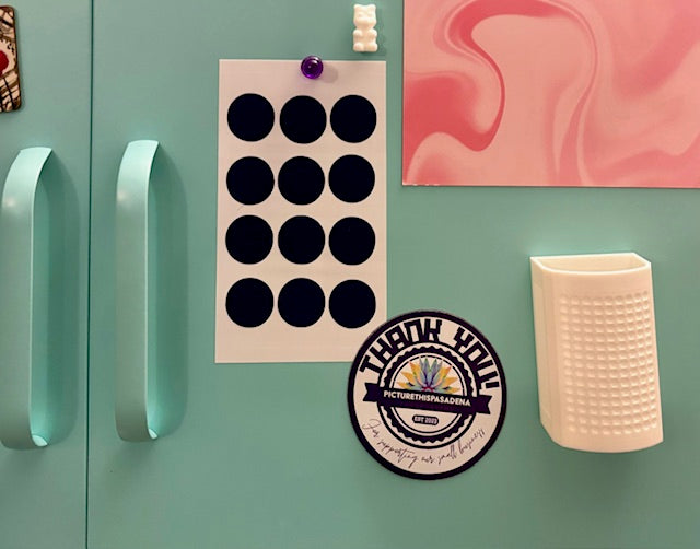 Temporary Vinyl Dot Sticker Pack for Locker or DIY Projects Circle Sticker Set for Decorating