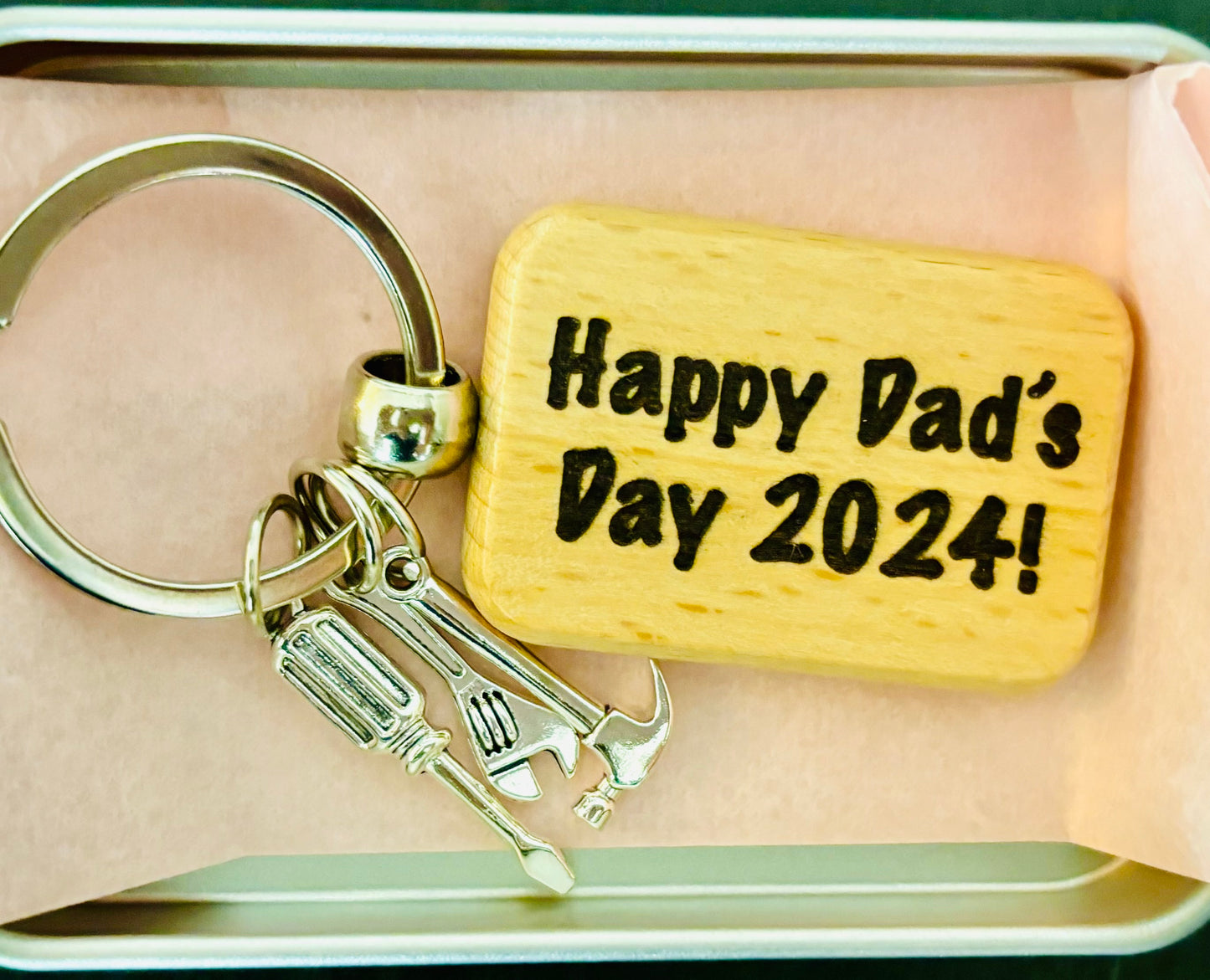 Father's Day Gifts Dad Grandpa Uncle Keychain from Grandson Granddaughter Kids Niece Birthday Gifts for Men