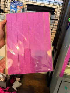 Magnetic Glitter Border Strips - 1"x11" Each | Package of 8 Strips