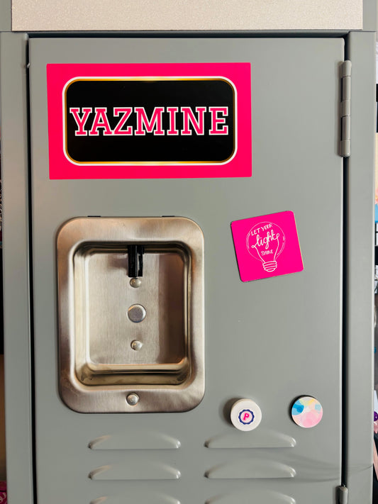 Custom Name Sticker - Locker Safe - Limited Edition