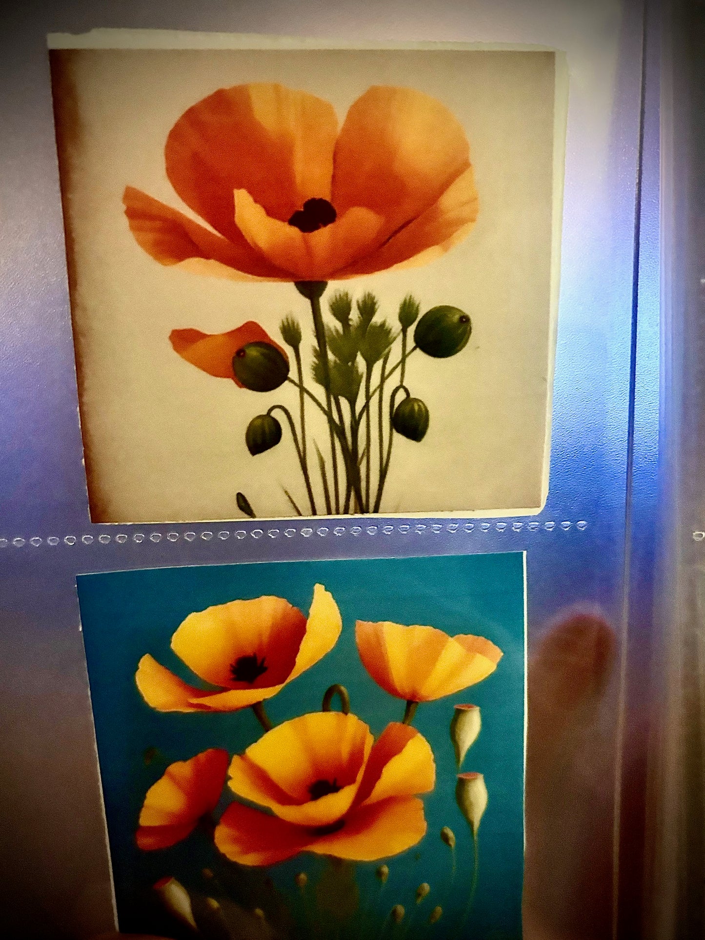 California Poppy Stickers Part 3 - 8 Pcs