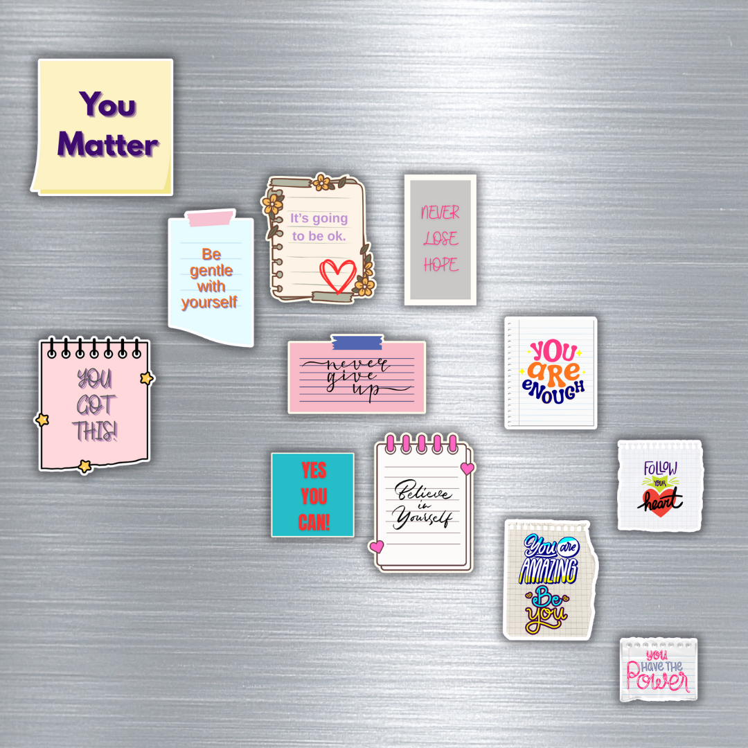 SPREAD KINDNESS MOTIVATIONAL TEMPORARY STICKERS